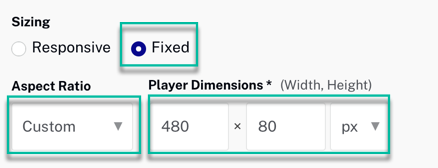 Player sizing