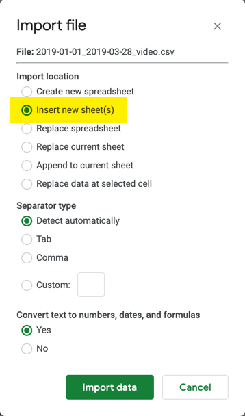 import analytics